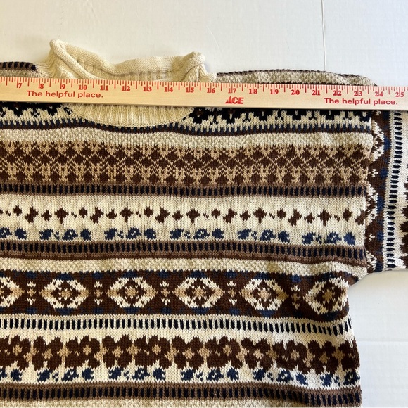 Vintage Jennifer Moore Women’s Cotton Blend Mock Neck Sweater Size Large - Picture 5 of 7